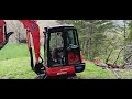 Skilled Operator Uses Kubota KX040-04 Compact Excavator to Move Large Fallen Pine Tree- Episode 2