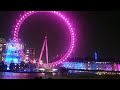 THIS IS THE LONDON EYE AT NIGHT