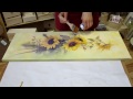 Decoupage on canvas Art Tutorial. How to make canvas painting DIY Idea