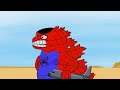 Evolution Of SHIN GODZILLA RADIATION vs Team SPIDER GODZILLA & KONG, SHARKZILLA | Godzilla Cartoon