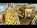 CHARMING FRENCH COUNTRY WINDOW DECORATING & HAUL ~ BEAUTIFUL LINENS, FLORALS, & BASKETS
