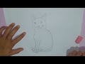Drawing a Simple Cat | Easy Cat Drawing Tutorial for Beginners
