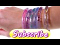 How To Make Aqua Sparkle Glitter Bracelets | Fun DIY Crafts Projects for Kids with DCTC