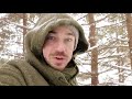 SOLO WINTER SURVIVAL!  Minimal Gear Overnight in a HUGE Snow Storm! 24 Hours in the Wilderness