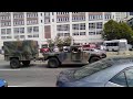 Military Convoy, Seattle, Washington, September 2019