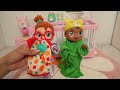 New Baby Alive lil Dreamers dolls Evening Routine feeding and changing baby dolls
