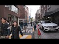 Saturday Afternoon Walk on Seongsu-dong Street in Seoul | Korea Autumn Travel 4K HDR