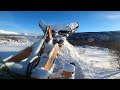 Snow plowing in beautiful northern Norway