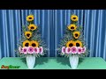 Sunflower and Gerbera Arrangement || Cắm Hoa Bàn Thờ Đơn Giản