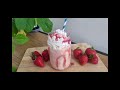 Strawberry 🍓 Milkshake #trending #easyrecipe #summer