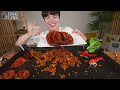 ASMR MUKBANG | FIRE Noodle & Spicy Seafood & Octopus & Kingcrab | COOKING & EATING SOUND!