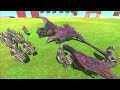 King Kong War - King Kong Family VS Team Godzilla Thunder - Animal Revolt Battle Simulator