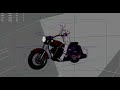 Playblast of a Flying Motorcycle Doing Laps