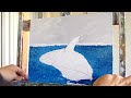 Palette Knife Oil Painting | Orca Whale | Part 1