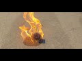 Setting A Bottle Of Water On Fire