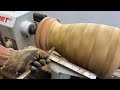 Amazing Woodturning Crazy - A Work Art With An Impressive And Unique Geometric Design On Wood Lathe