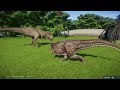 T-REX MAX Vs ALL CARNIVORE DINOSAURS - Jurassic World Evolution