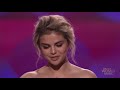 Selena Gomez Tearfully Accepts Woman of the Year Award at Billboard's Women in Music 2017