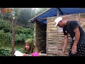 CAMPING IN HEAVY RAIN WITH WIFE AND CHILDREN - COOKING A SPECIAL MENU - SLEEPING IN A WARM SHELTER