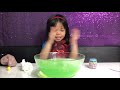 Anne Anne has Fun opening Giant Easter Basket Surprise Eggs LOL Surprise DIY Slime Fizz 'n' Surprise