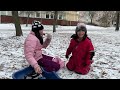 Emily dẫn em đi chơi tuyết | Playing in winter | Emily in Sweden