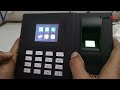 How to enroll Fingerprint, RF Card, PIN in Realtime Biometric attendance Machine.