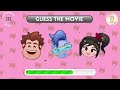 Can you Guess the MOVIE by EMOJI..?🤔DISNEY MOVIES QUIZ