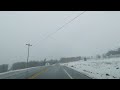 Snowy, rainy drive from Downsville to Sidney NY hyperlapse round trip