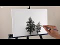 Detailed Trees STEP by STEP Acrylic Painting (ColorByFeliks)