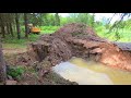 Stuck In Mud with Excavator: Beaver Dam Removal Gone Wrong
