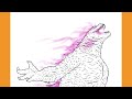 How to Draw GODZILLA (PINK) | Godzilla x Kong: The New Empire