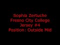 Sophia Zertuche Fresno City College Soccer