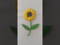 Beautiful hand embroidery Sunflower 🌻 design/kadhai design