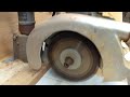 A DeWalt GR Radial Arm Saw Running and spin down