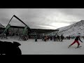 Skiing The Remarkables, New Zealand at sunset