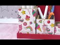 How to make a stylish storage organizer // Cardboard Crafts // Recycling