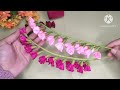 DIY| How To Make satin Ribbon Flower | flower Bouquet #satinribbonflowers