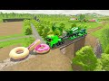 TRANSPORTING EXCAVATOR, MIXER TRUCK, BACKHOE LOADER, POLICE CAR TO GARAGE WITH MAN TRUCK - FS22