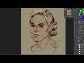 DRAWING BASICS  : Head Drawing Sketch Demo1 -  描画の基本 : 頭の描画スケッチのデモ 1