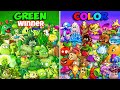 Team GREEN Plant vs All COLOR Plants - Who Will Win? - Pvz 2 Team Plant vs Team Plant