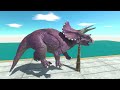 Mega Jump Over Spike and Fire Tornado - Animal Revolt Battle Simulator
