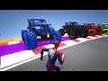 GTA V Mega Ramp On Monster truck, Jets and Boats By Trevor and Friends Stunt Map Racing Challenge