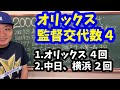 【オリックス授業】監督途中休養の歴史！！！