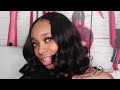 FLATTEST LEAVE OUT Sew-In Ever! How To Blend Short Leave out ft Curls Queen Hair