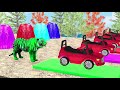 Long Slide Game With Elephant Gorilla Buffalo Hippopotamus Tiger - 3d Animal Game - Funny 3d Animals