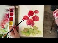 Super Easy Beginner Geraniums!!💕🌺🎨