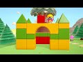 Hop Hop and Peck Peck play on toy slide for kids. Cartoons for babies. Kids videos with toys.