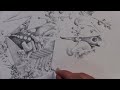 3 Mechanical Pencils for 1 Drawing (Abstract Doodling)