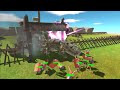 Set Up Barracks With Modern Guns To Kill Godzilla - Animal Revolt Battle Simulator