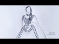 How to draw a girl with lehenga / girl drawing / how to draw a girl in beautiful traditional dress